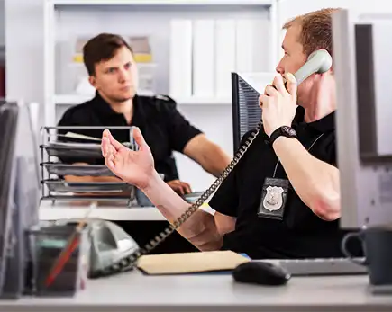 Police Officer On Phone