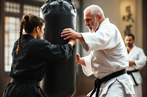Martial Arts Heavy Bag Training